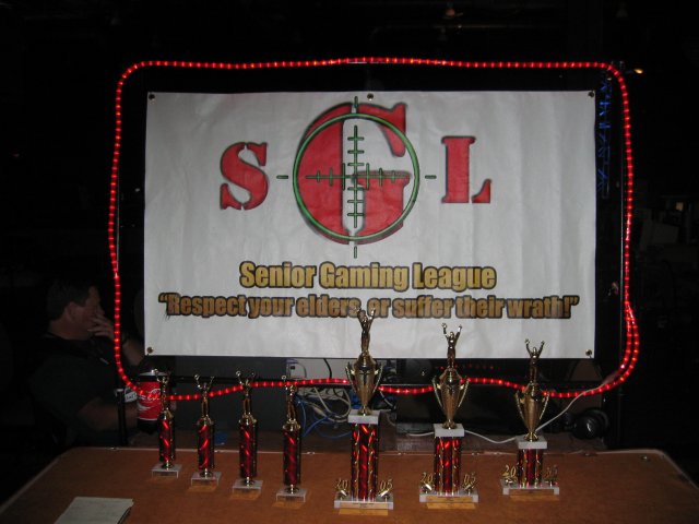 The Senior Gaming League was back with their BYOC tourney … Only old guys (over 30) could enter. (qc051008.jpg, 640w x 480h )