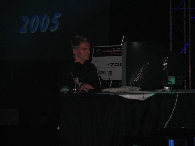 The Quake 2 Tourney finals featured PURRI from Sweden, coming from the winners bracket … (qc053049.jpg, 640w x 480h )