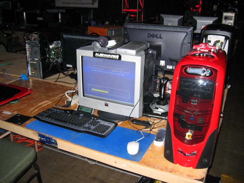 I guess they never saw XP being loaded on a PC because they spent about 10 minutes filming this machine. (qc071004.jpg, 800w x 600h )