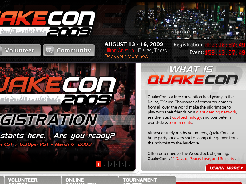 March 6, 2009: Counting down to the start of registration for QuakeCon 2009 (qc090001.png, 800w x 600h )