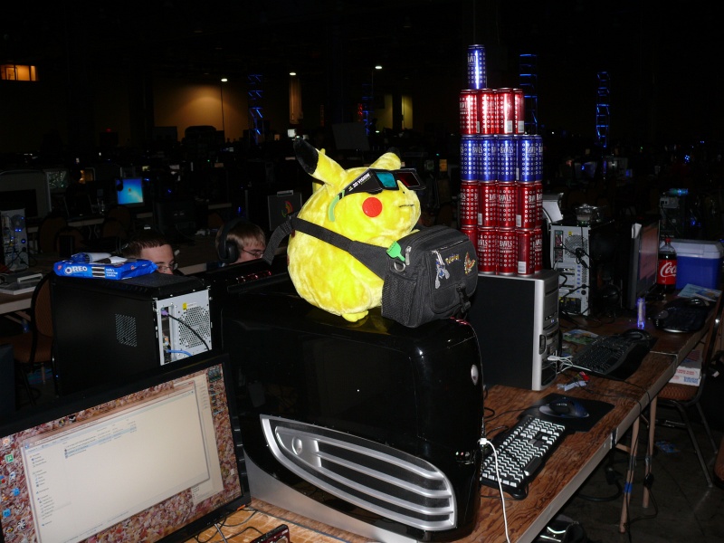 Pikachu is ready for QuakeCon (qc090059.jpg, 800w x 600h )